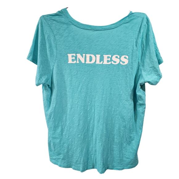 Torrid heritage slub blue vneck classic fit Potential graphic pocket t woman 3X - Picture 5 of 9